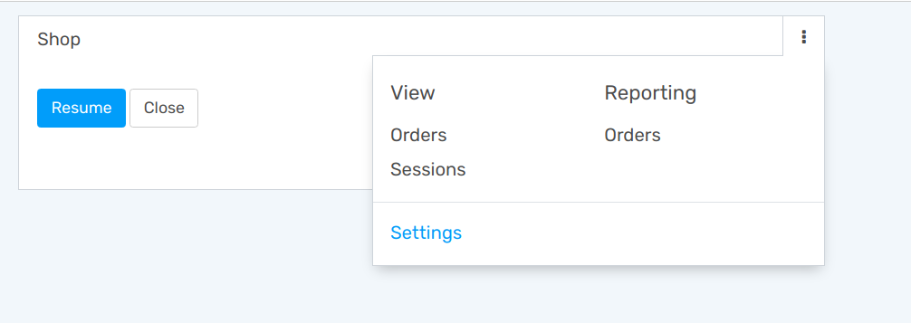 Accessing orders analysis via the point of sale dashboard. Reporting feature on the PoS form.