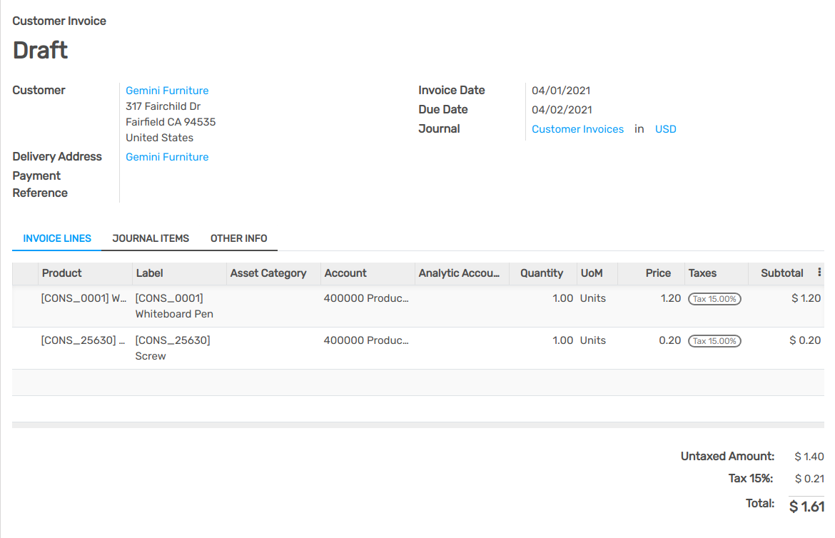 Delivery fees on your invoices