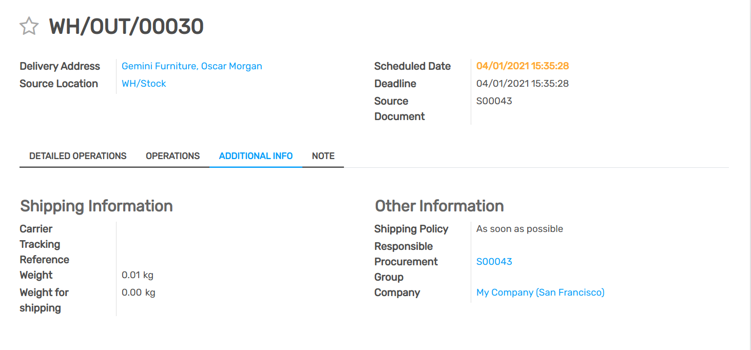 How to invoice the shipping cost to the customer? — Flectra 2.0  documentation