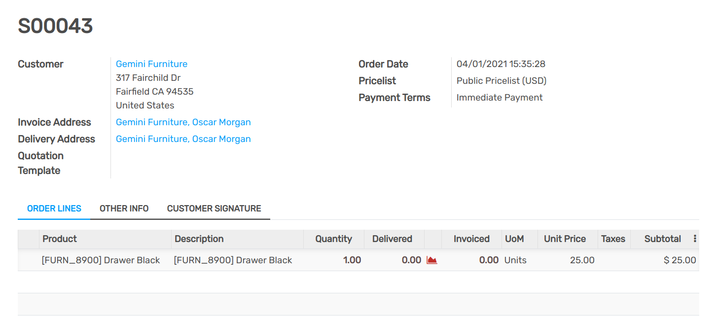 How to invoice the shipping cost to the customer? — flectra 1.0  documentation