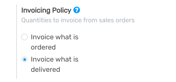 How to choose your invoicing policy on Flectra Sales?