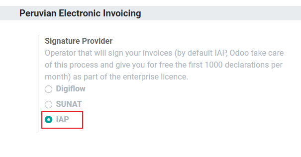 IAP option as signature providers