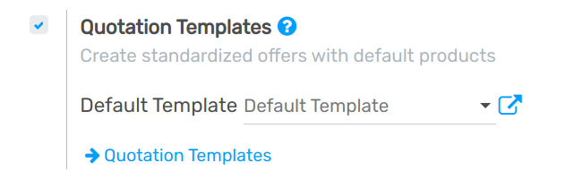 How to enable quotation templates on Flectra Sales?