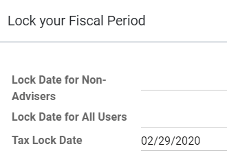 Lock your tax for a specific period in Flectra Acounting