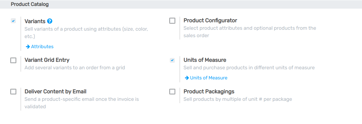 Enable the units of measure option in Flectra Sales