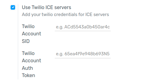 Enable the "Use Twilio ICE servers" option in Flectra General Settings.