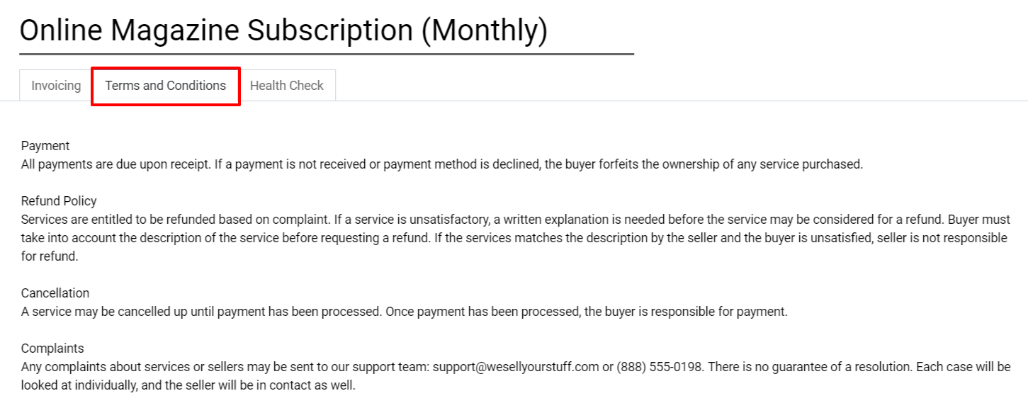 Terms & conditions on Flectra Subscriptions