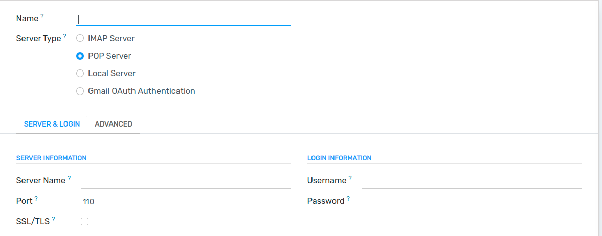 Incoming mail server configuration on Flectra.