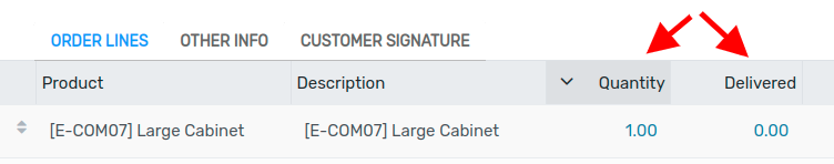 How to see your delivered and invoiced quantities on Flectra Sales?