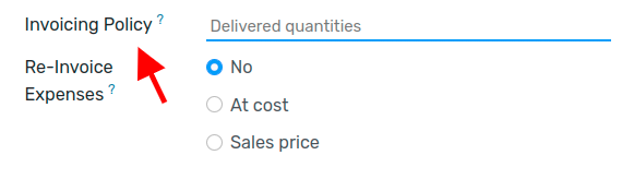 How to change your invoicing policy on a product form on Flectra Sales?
