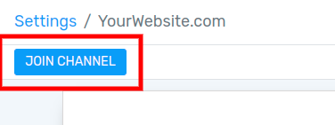 View of a channel form and the option to join a channel for Flectra Live Chat
