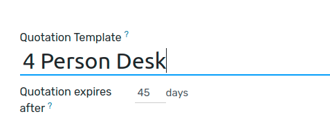 How to use deadline in a quotation template on Flectra Sales?