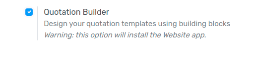 How to enable quotation builder on Flectra Sales?