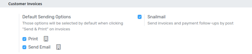Under settings enable the snailmail feature in Flectra Accounting