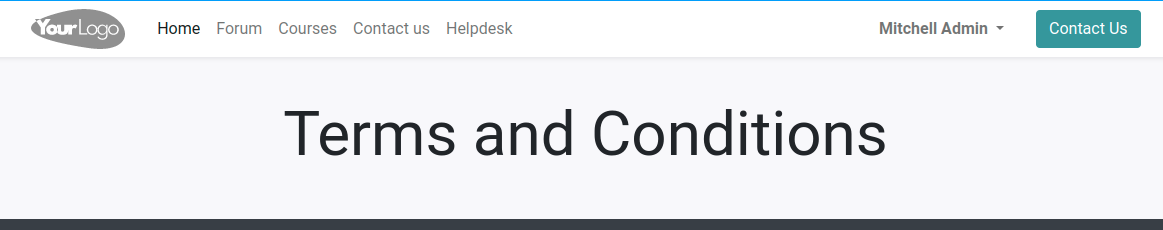 General Terms & Conditions on your website