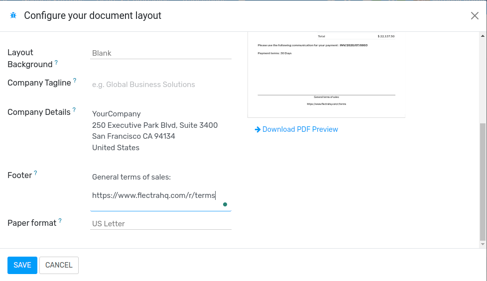 General Terms & Conditions in your business documents