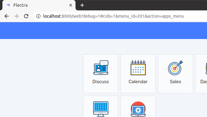 Overview of a URL with the debug mode command added.
